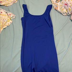 Royal blue body con dress